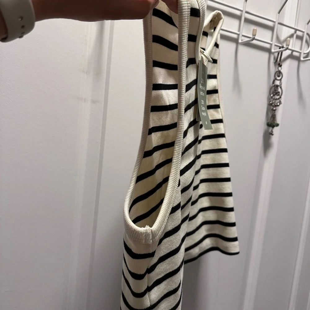 Crop striped tank top - Picture 5 of 7